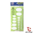 Ellipse Ruler E-606 Technical Ruler, Ellipse Template Ruler. 