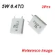 2Pcs Wirewound 5W 0.47 Ohm Non-Inductive Ceramic Cement Resistor 0.47R 5 Watt BPR56 Wire Wound Resistance Axial Lead Fixed Cement Resistor 5% Tolerance. 