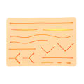 Reusable Surgical Medical Practice Traumatic Simulation Wounds Training Teaching Model Suture Kit Pad Silicone Fake Skin Suture.