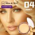 NEW Miss & Mrs Waterproof & matte Compact Powder Shade - 04(HONEY). 