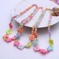 【beauty code store】New Candy Color Plastic Beads Necklace Jewelry Sets Small Flowers Kids Strand Bracelets Baby Jewelry Gifts. 
