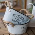 Planter Pot with Handle Hanging Planters Bonsai Pots for Countryside Outdoor Home Garden.