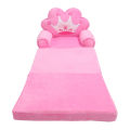 Toddler Chair Couch Lovely Cartoon Durable Flip Open Couch Sleeper Attract Attention Triple Folding for Kids for Reading. 