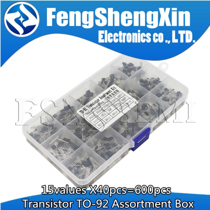 15values X40pcs=600pcs Transistor TO-92 Assortment Box Kit Transistors ...