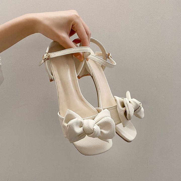 Chunky-Heel%20Sandals%20Women's2023Summer%20New%20Fashion%20Bowknot%20Fairy%20Dress%20with%20Middle%20Heel%20Fashion%20Women's%20Shoes%20-%20Image%208