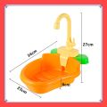 VibeVendor Parrot Automatic Shower Pet Bird Bath Cage Basin Parrot Bath Basin Parrot Shower Bowl Birds Accessories Parrot Bird Bathtub.