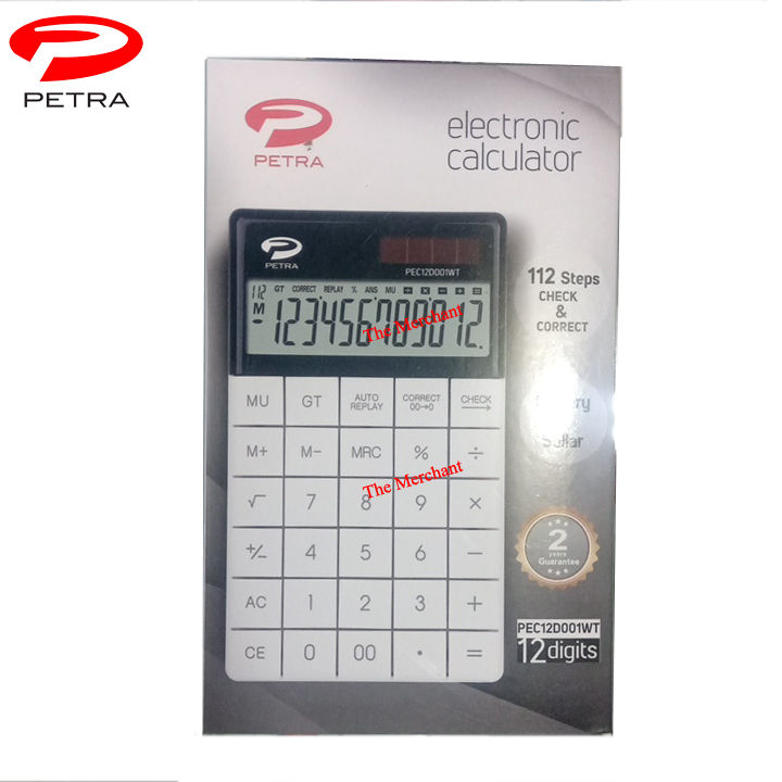 Petra%20Electronic%20Calculator%20-%2012%20Digit%20-%20White%20-%20Image%203