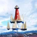 Windmill Sailboat Art Wind Sculpture,Unique Design Outdoor Garden Decorations Moral Good,Gifts.