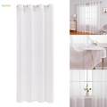 White Voile Window Comfortable Modern Minimalist Curtain for Balcony. 