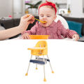 Portable Baby High Chair Non Skid Adjustable Height Toddler Highchair Safe for Dinning. 