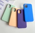 Luxury Original Silicone Case For Apple iPhone 11 12 13 14 15 Pro Max Official Case For iPhone 15 Plus X XS XR 13 14 Pro Cover.