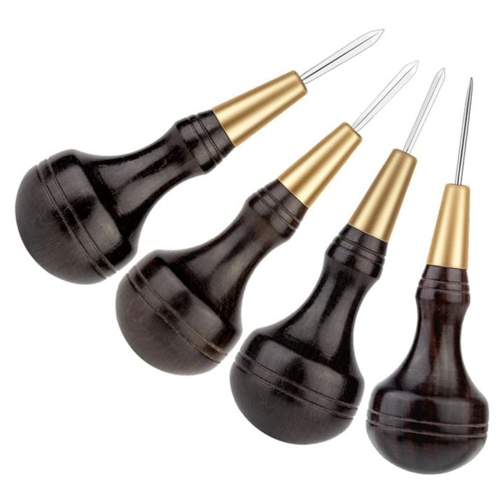 Handmade Leather Goods DIY Sandalwood Diamond Awl Rosewood Diamond Cone Leather Awl Diamond Cone B