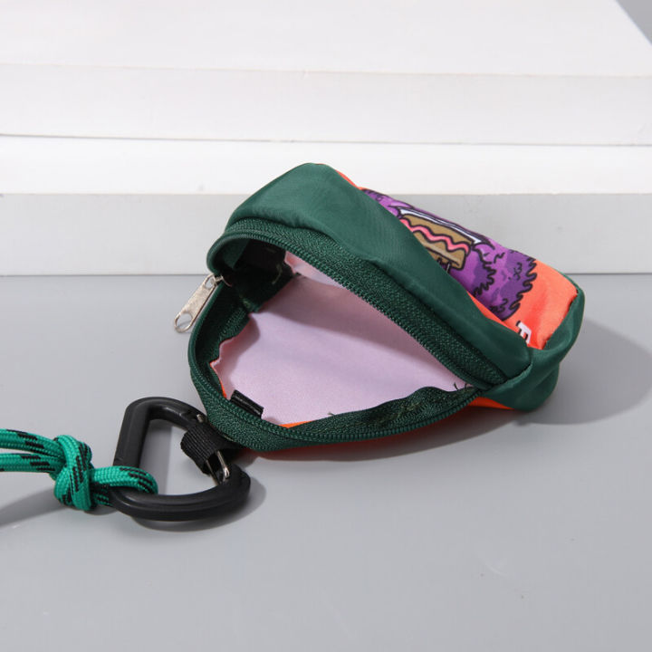 Cartoon%20Monster%20Canvas%20%20%203D%20Triangle%20Cute%20Key%20Bag%20Pendant%20With%20Keychain%20Earphone%20Storage%20Bag%20Portable%20Wallet%20-%20Image%209