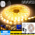 PIR Motion Sensor LED Strip Lights Wireless Wardrobe Closet Night Lamp.