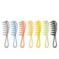 Hairdressing Multi-color Wide-tooth Styling Comb Men's Retro Oil Head Back Hair Comb Household Hollow Fish-tooth Comb.