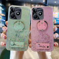 Phone Cases For Realme C51 Back Cover Sparkling Star Moon Soft Silicone Transparent Cartoon Cat Anti Drop Back cover Realme C51 case. 
