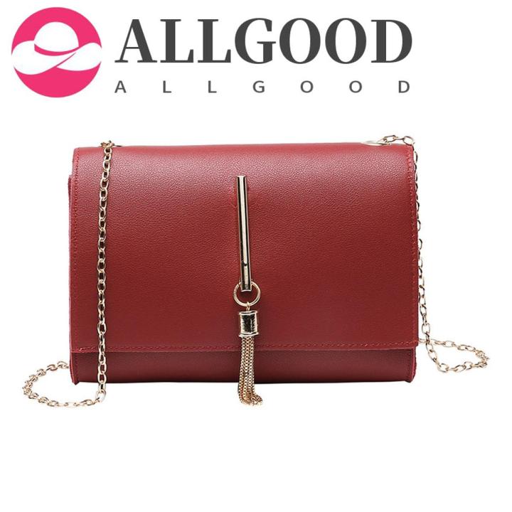 Fashion Women Shoulder Chain Bag PU Leather Tasslel Small Handbags Female Mobile Phone Bag for Ladies Girls