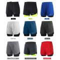 Lixada Men's 2-in-1 Running Shorts Quick Drying Breathable Active Training Exercise Jogging Cycling Shorts with Longer Liner.
