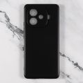 Vivo iQOO Z9 Turbo Silicone Matte Flexible Soft Phone Case - Black - Phone Back Cover.