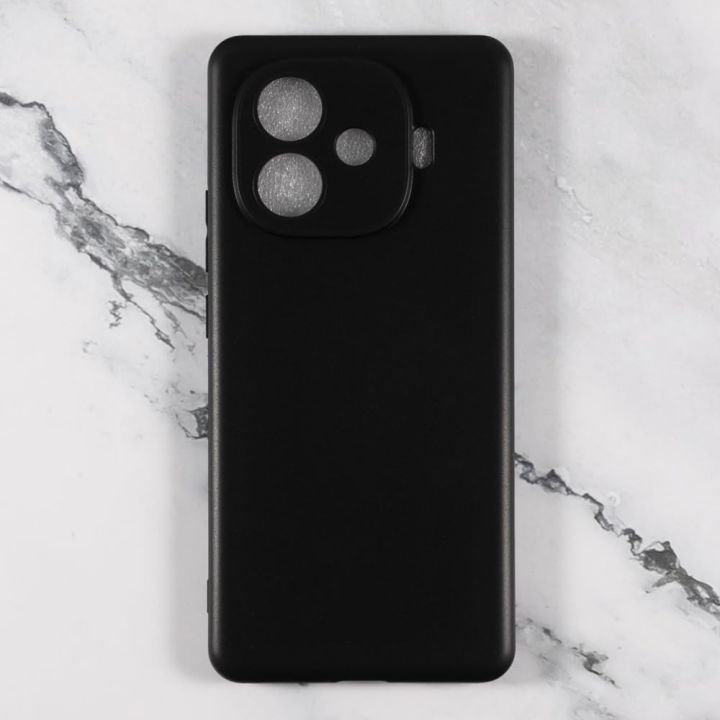 Vivo%20iQOO%20Z9%20Turbo%20Silicone%20Matte%20Flexible%20Soft%20Phone%20Case%20-%20Black%20-%20Phone%20Back%20Cover%20-%20Image%204