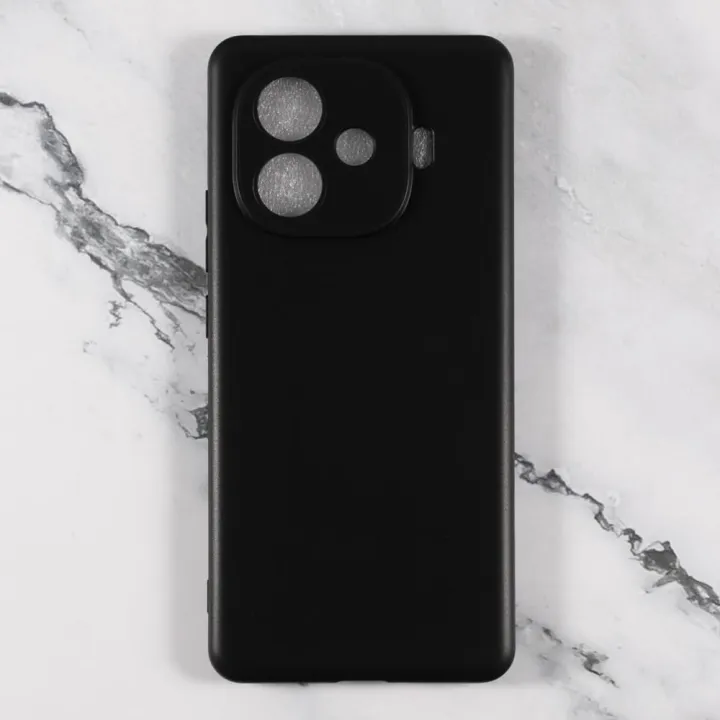 Vivo%20iQOO%20Z9%20Turbo%20Silicone%20Matte%20Flexible%20Soft%20Phone%20Case%20-%20Black%20-%20Phone%20Back%20Cover%20-%20Image%204