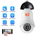 5G WiFi 1080P Color Home Safety Light Bulb Camera. 