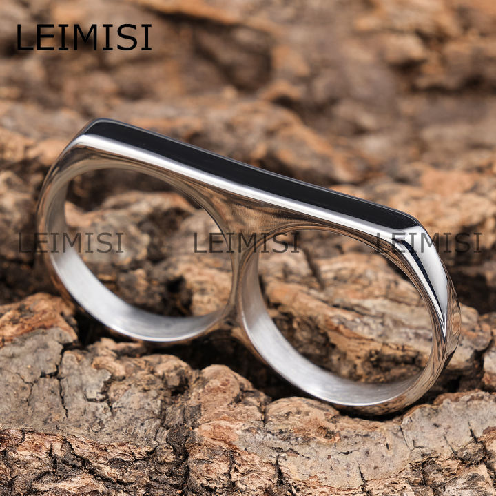 Minimalist%20Jewelry%20Double%20Finger%20Rings%20Stainless%20Steel%20Polished%20Surface%20Two%20Finger%20Rings%20for%20Men%20-%20Image%206
