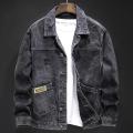 New Workwear Denim Jacket Men's Korean Fashion Loose Jacket Boys Casual Handsome Retro Outerwear. 