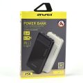 AWEI P5K Portable Power Bank 10000mAh Powerbank Dual USB A Type c Micro Dual input Fast Charge Travel Poverbank. 