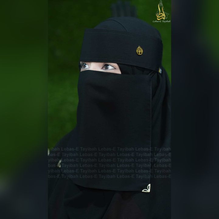 Arabian%20Niqab%20Collection%2010%20Inch%20Pendant%20Niqab,%20Short%20Niqab,%20and%201-Part%20Nikab%20Hijab%20for%20Muslim%20Women%20-%20Stylish%20Arabian%20Pendant%20Nikab%20&%20Short%20Arabic%20Niqab%20-%20Lebas-E%20Tayibah%20-%20Image%202