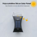 Auoyo Solar Outdoor Lighting Wall Light Solar Outdoor Waterproof Lamp Dual Head Up And Down Dual Color Luminescent High Brightness Wall Spotlights Door Signs And Wall Lights.