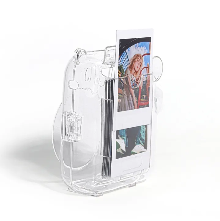 (Not%20a%20camera)%20For%20FUJIFILM%20instax%20mini%2012%20Crystal%20Hard%20Acrylic%20Camera%20Case%20with%20Shoulder%20Strap%20-%20Image%203