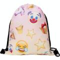 Unicorn Emoji Drawstring Backpack School Shopping Travel Bag Handbag Rucksack. 