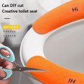 Universal Toilet Seat Cover Soft Cartoon WC Paste Toilet Sticky Hygienic Seat Pad Adhesive Washable Bathroom Warmer Seat Lid Cover Pad Cushion. 