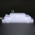 Portable Transparent Storage Box 40/12/28 Grids Plastic Clear Organizer With Cover Box For Jewelry Earrings Screw Nails Parts Huiye. 