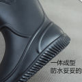 Casual Rain Boots Men's Rubber Shoes Middle Tube Non-Slip Waterproof Rain Boots Fishing Shoes Car WashPVCRubber Shoes Four Seasons Can Be Worn. 