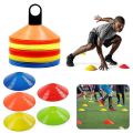10Pcs Football Cross Training Track Disc Cones - Essential Safety Equipment For Sports Practices.