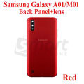 Samsung Galaxy A01/ M01 Back Panel/Backshell/ Casing + With Camera Lens + Side Buttons With Logo-All Colors Available. 
