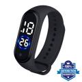 Digital LED Sports Watch Unisex Silicone Band Wrist Watches Men WomenBand. 