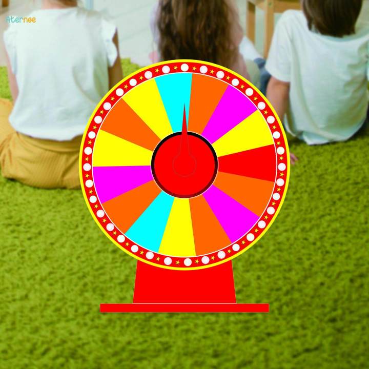 Tabletop Prize Turntable Roulette Wheel for Gatherings Supermarkets Party 30cm Equally