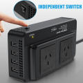 Efficient Portable power inverter for cars User-friendly Multi-functional Lightweight 12V to 240V car converter Compact Portable Car inverter with USB ports for Road trips Camping adventures Outdoor activities Truckers Travel enthusiasts.