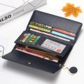 New Fashion Women Wallets Brand Letter Long Tri-fold Wallet Purse Fresh Leather Female Clutch Card Holder Cartera Mujer. 