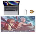 Oversized padded mouse pad, rick and morty cartoon anime peripheral, keypad, study desk pad. 