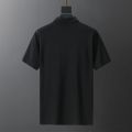In summer, Xinjiang cotton men's loose trendy brand ins plus-size collar short-sleeved t-shirt fat basic Volkswagen black polo shirt. 