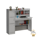 Stylish Addition - Modern Reading Table/Study Desk/Laptop Desk with Three Large Storage and Lock by Epic Furniture - Sustainable Choice.