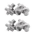 10 Pieces 1/4 Inch Male to 1/4 Inch Male Metal Threaded Screw Adapter Tripod Screw Converter.