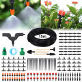 15M mini drip irrigation set for greenhouse anti UV automatic drip irrigation.