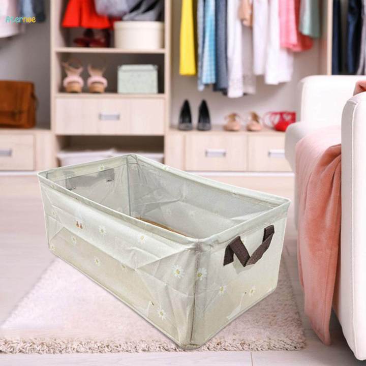 Clothing Storage Bins Fabric Cloth Bins Box for Books Household Closet