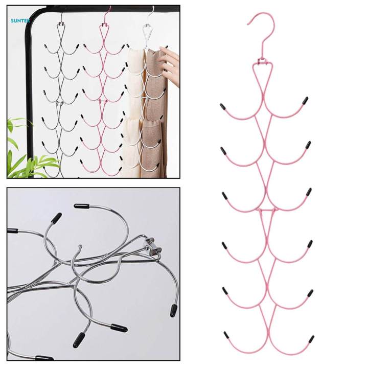 Scarf%20Hanger%20for%20Closet%20Multi%20Layer%20Hanging%20Scarf%20Organizer%20for%20Living%20Room%20Tie,%20Belt,%20Scarves,%20-%20Image%203