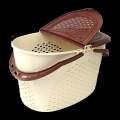 Cat/Dog/Rabbit/Pet Carrier Basket- Of White.